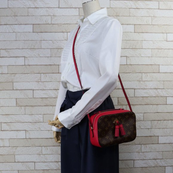 Saintonge Monogram Canvas Shoulder Bag - Picture 2 of 9